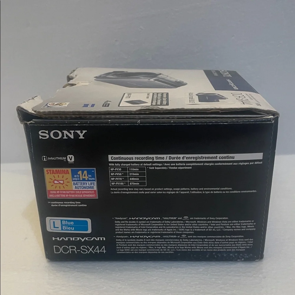 Sony Handycam DCR-SX44 Video Camera Dark Blue